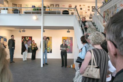 Blick in die Ausstellung - â€žPatch-Collection. Silke Radenhausen. Preis der 53. Landesschau Schleswig-Holstein 2006â€œ. 